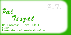 pal tisztl business card